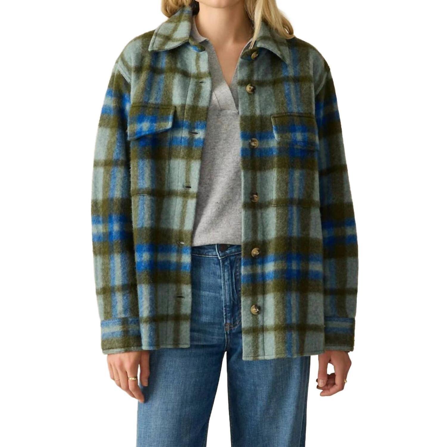 New Faherty Cotswold Shirt Jacket In Multi Color